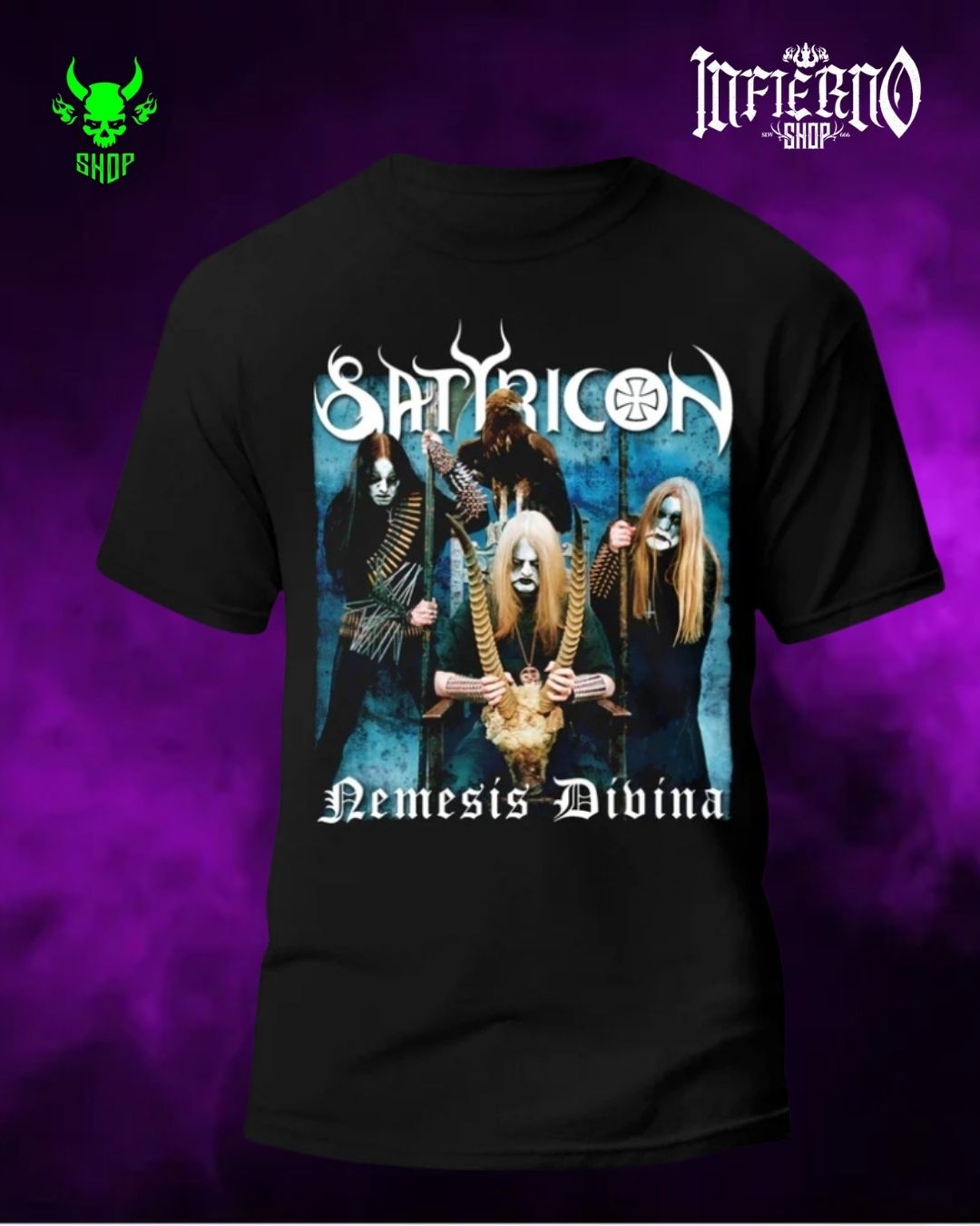 Playera Manga Corta Satyricon - Nemesis Divina L