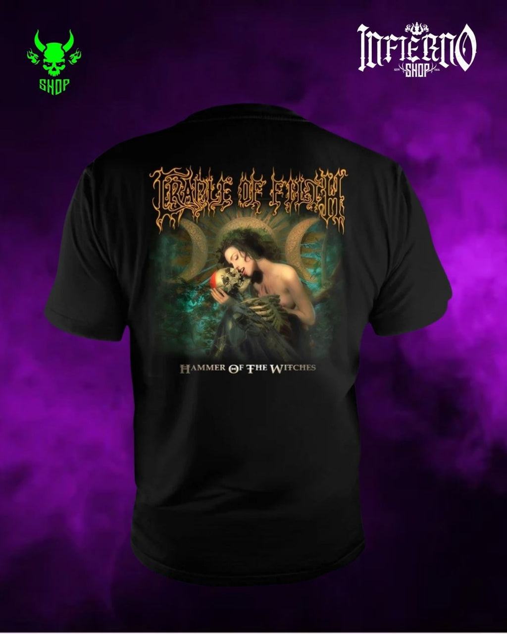 Playera Manga Corta Cradle Of Filth - Hammer Of The Witches Talla L