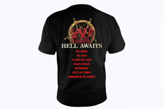 Playera Manga Corta SLAYER Hell Awaits Talla XL