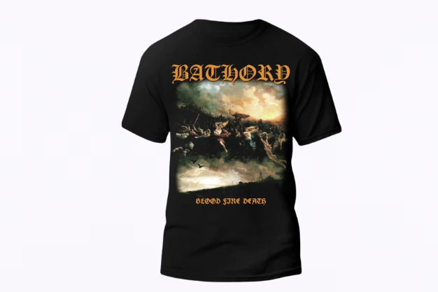 Playera Manga Corta BATHORY Blood Fire Death Talla S