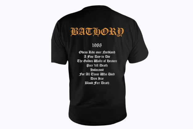 Playera Manga Corta BATHORY Blood Fire Death Talla S