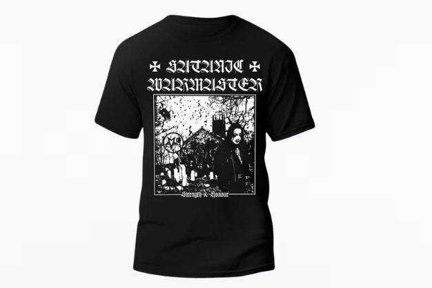 Playera Manga Corta SATANIC WAR MASTER  Strength And Honour Talla L