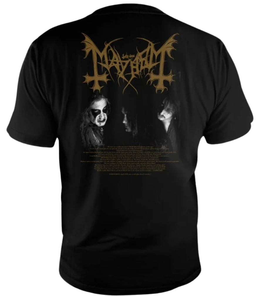 Playera Manga Corta MAYHEM The Dawn Of The Black Hearts Talla XL