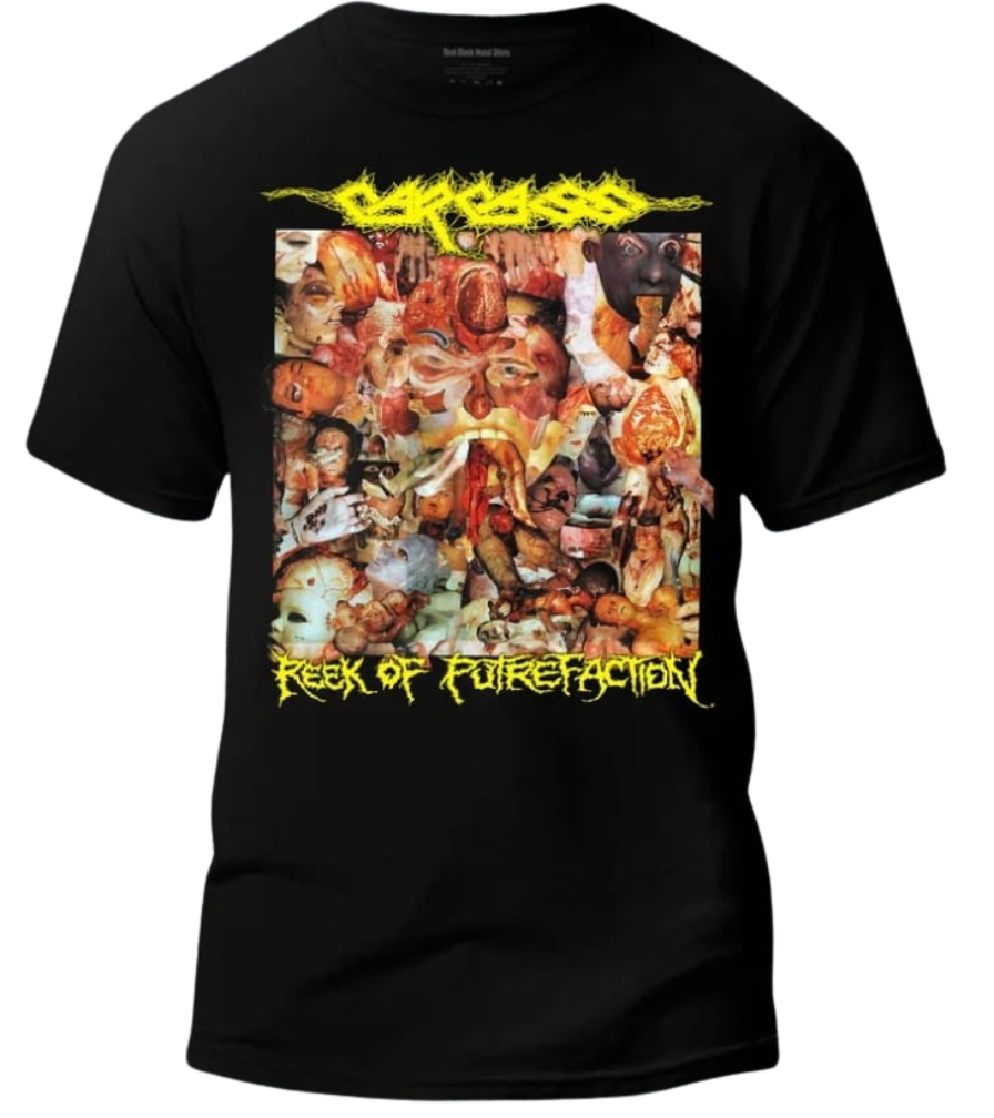Playera Manga CARCASS Reek Of Putrefaction Talla XL
