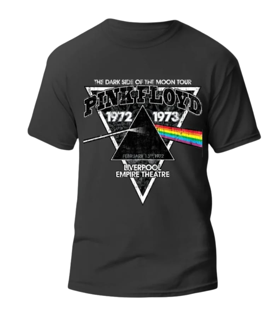 Playera Manga PINK FLOYD Dark Side Of The Moon Color Talla L